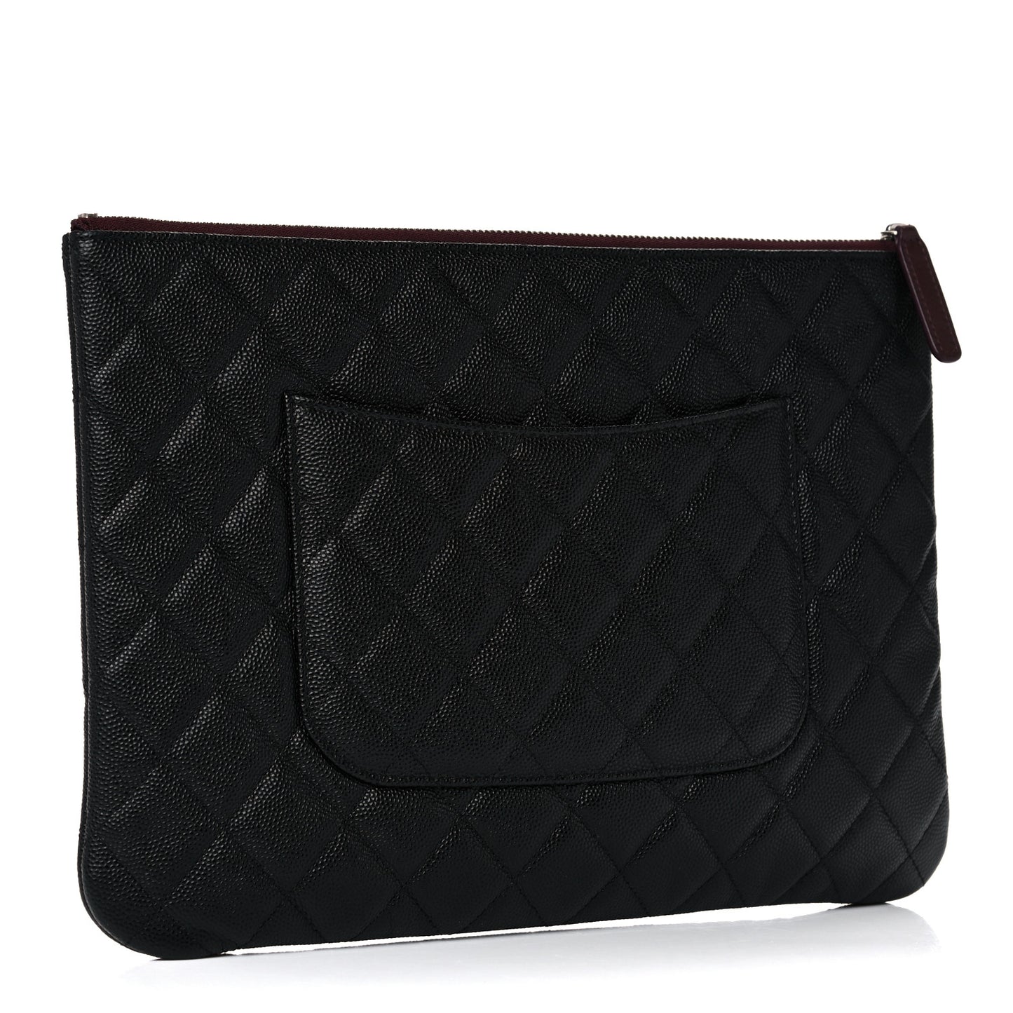 Caviar Quilted Medium Cosmetic Case Black