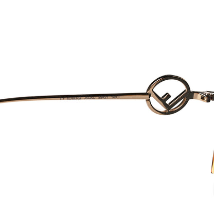 Fendi Metal Acetate F is Fendi FF Cat Eye Sunglasses FF 0290/S Gold 6 of 6