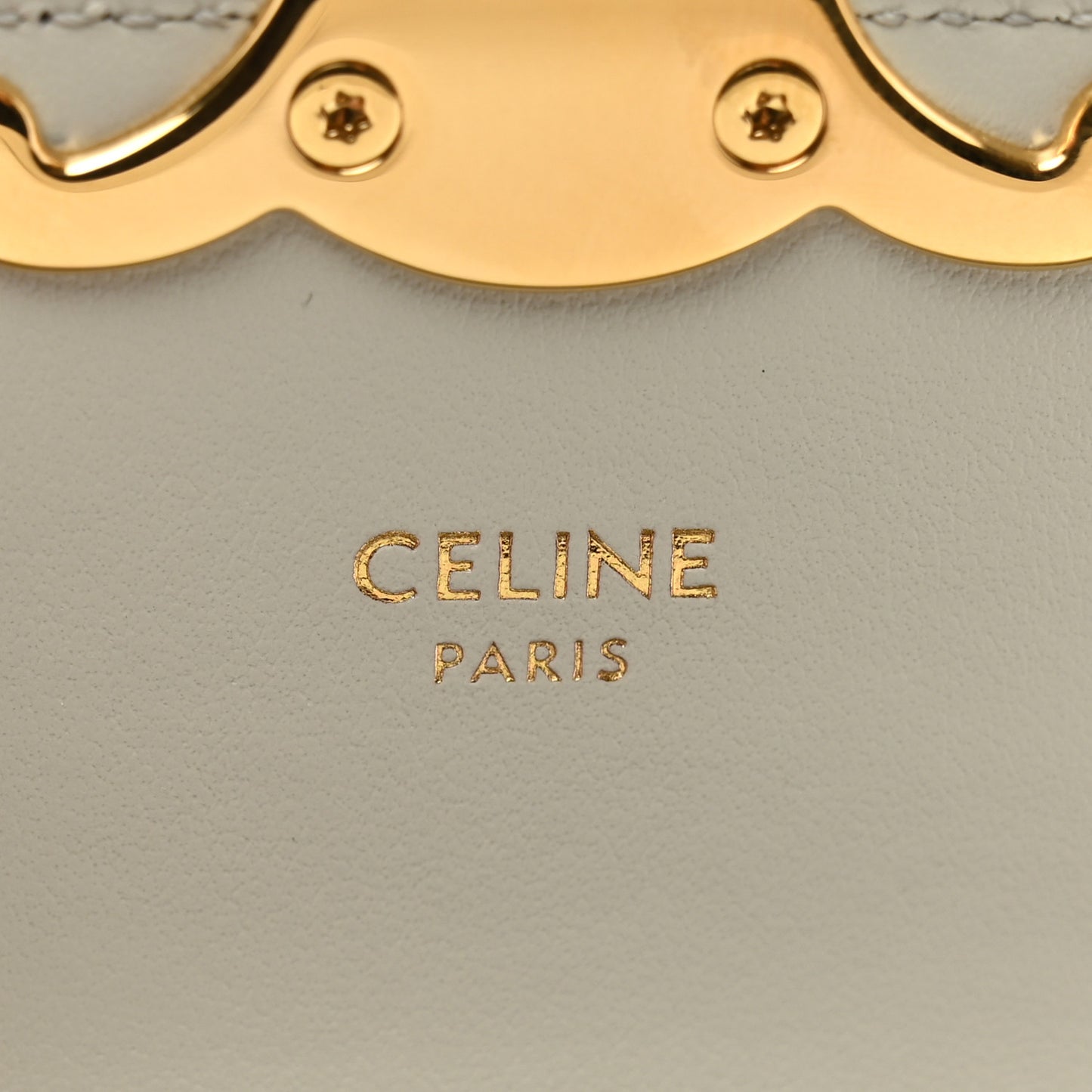 Calfskin Mini Triomphe Chalk