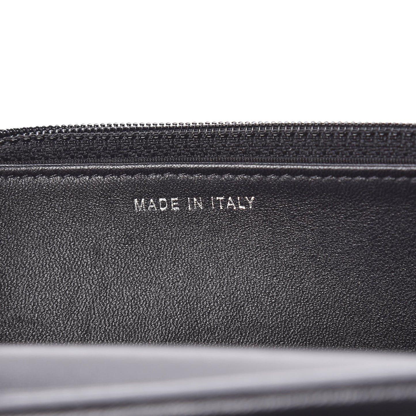 Calfskin Crystal Studded Chevron Boy Wallet On Chain WOC Black