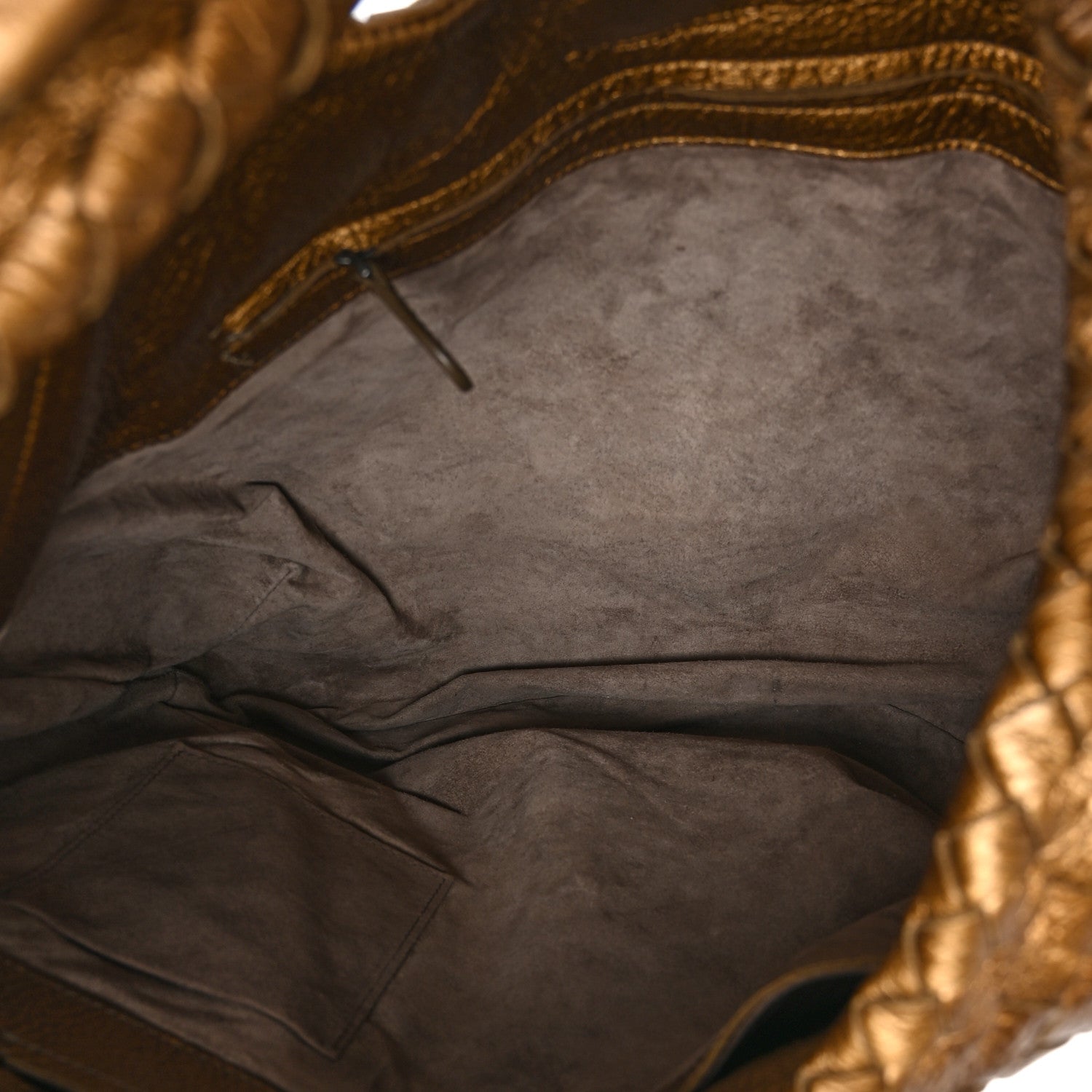 Bottega Veneta Cervo Intrecciato Large Simple Hobo New Bronze 5 of 9