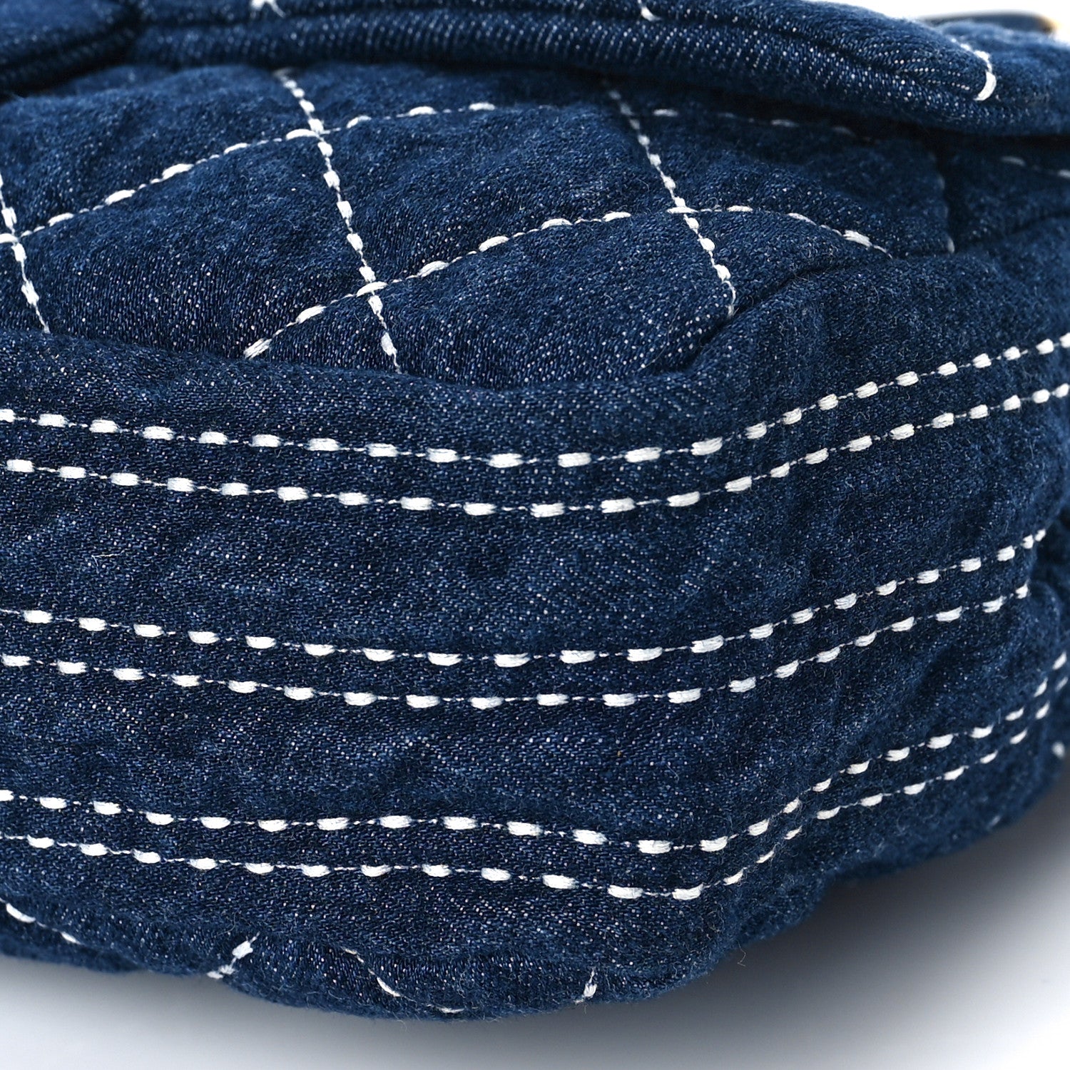Chanel Denim Quilted Medium Denim Trip Single Flap Blue 9 of 10