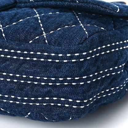 Chanel Denim Quilted Medium Denim Trip Single Flap Blue 9 of 10