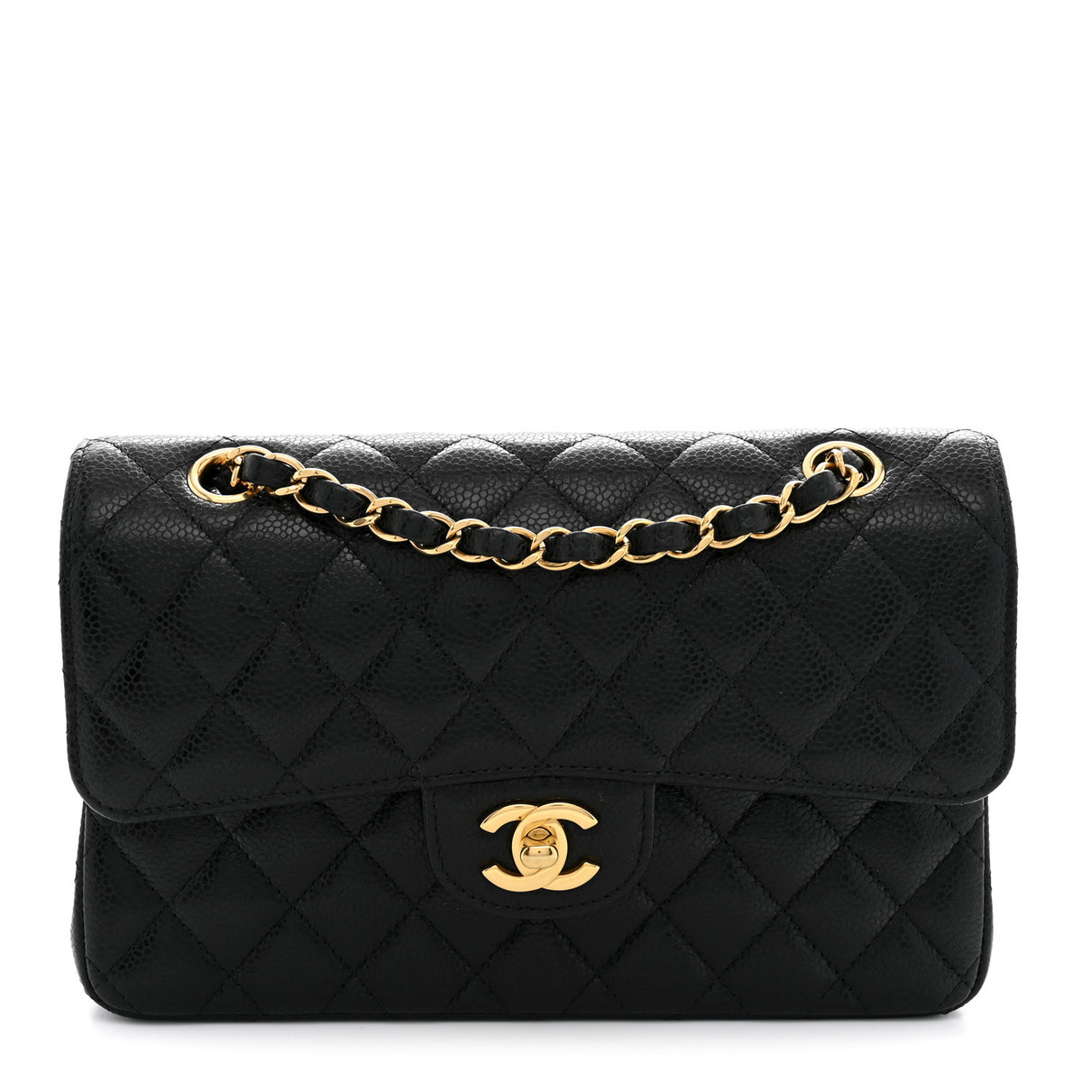 Chanel Caviar Quilted Small Double Flap Black 1 of 10