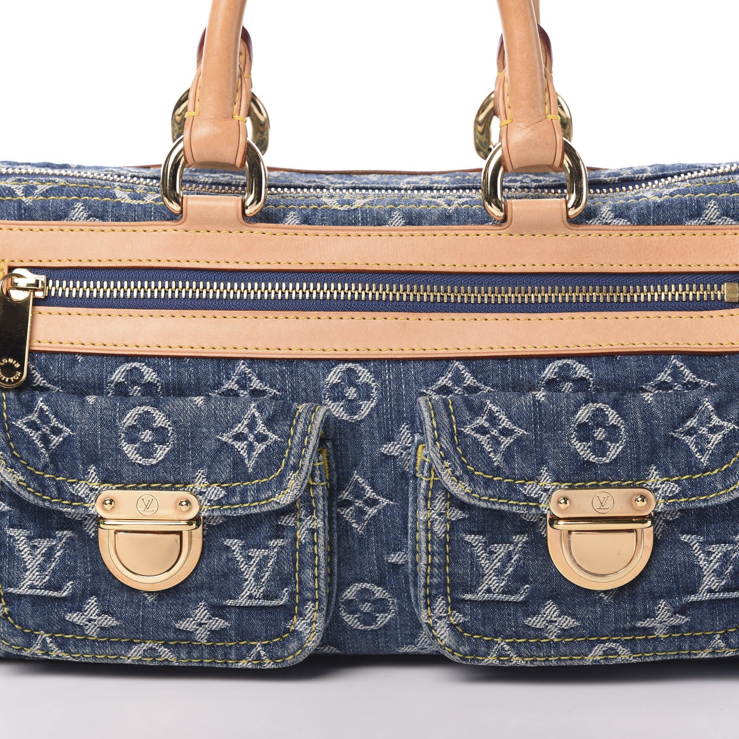 Monogram Denim Neo Speedy Blue