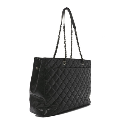 Chanel Caviar Quilted Large Shopping Tote Black 3 of 10