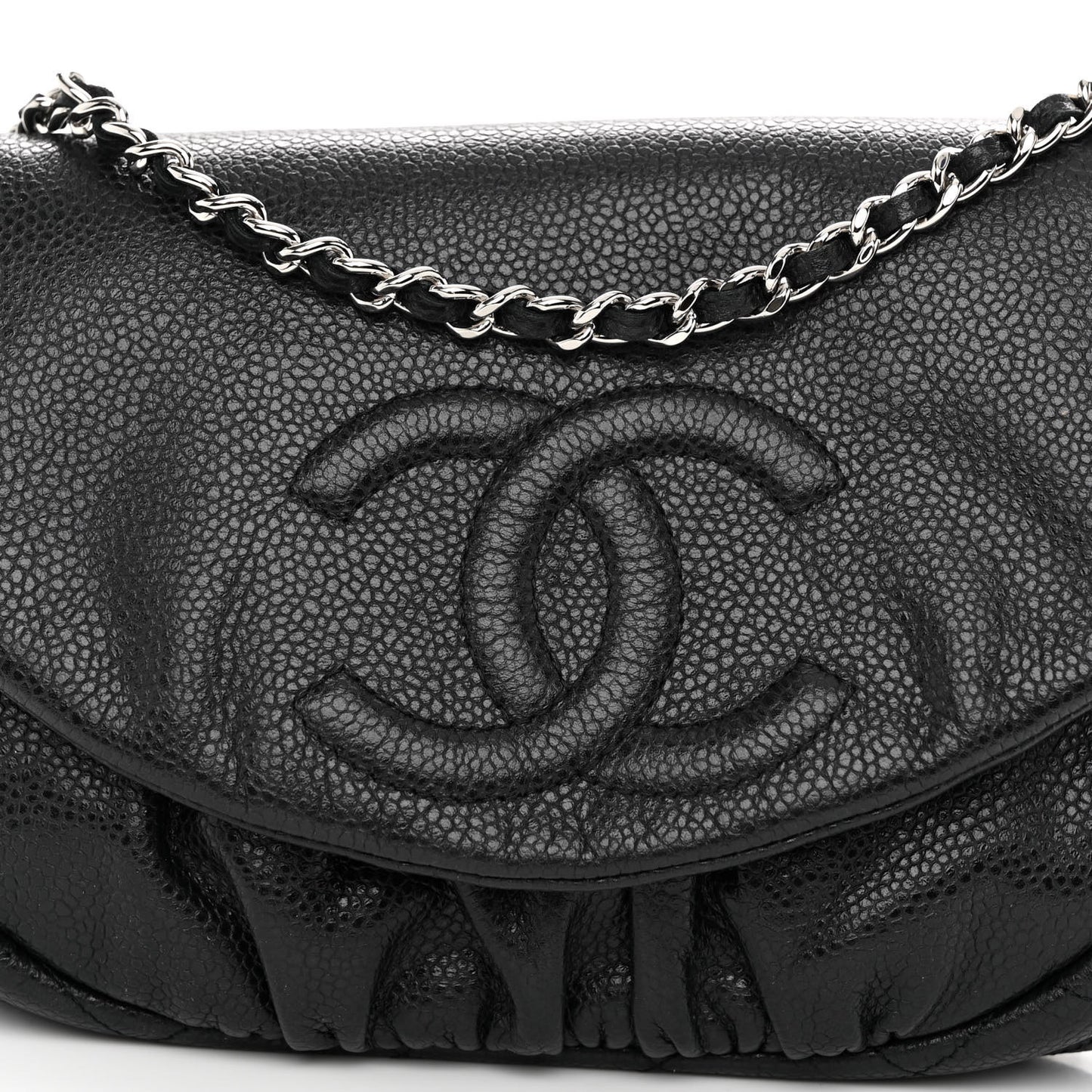 Caviar Half Moon Wallet On Chain WOC Black