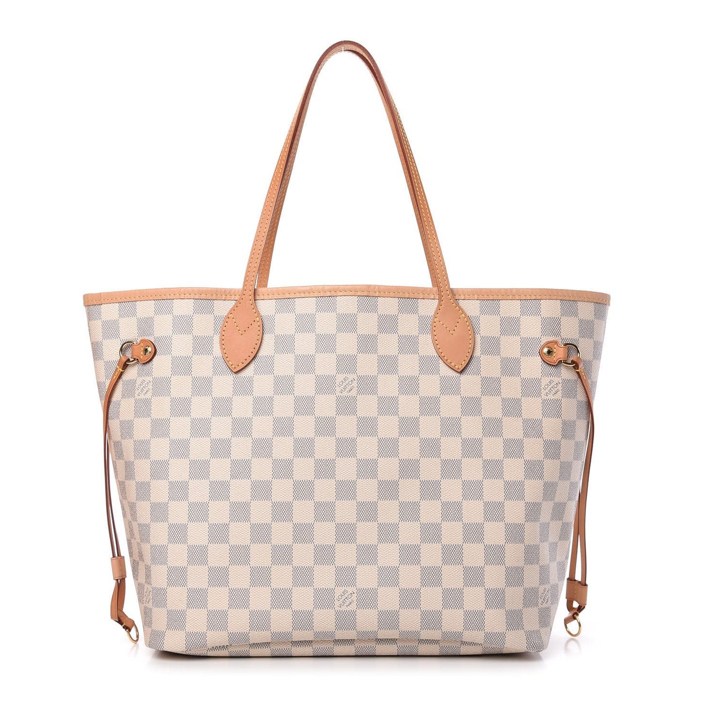 Damier Azur Neo Neverfull MM Rose Ballerine