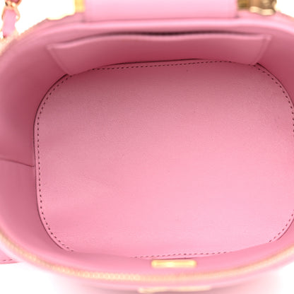 Chanel Lambskin Quilted Trendy Vanity Case Pink 5 of 10