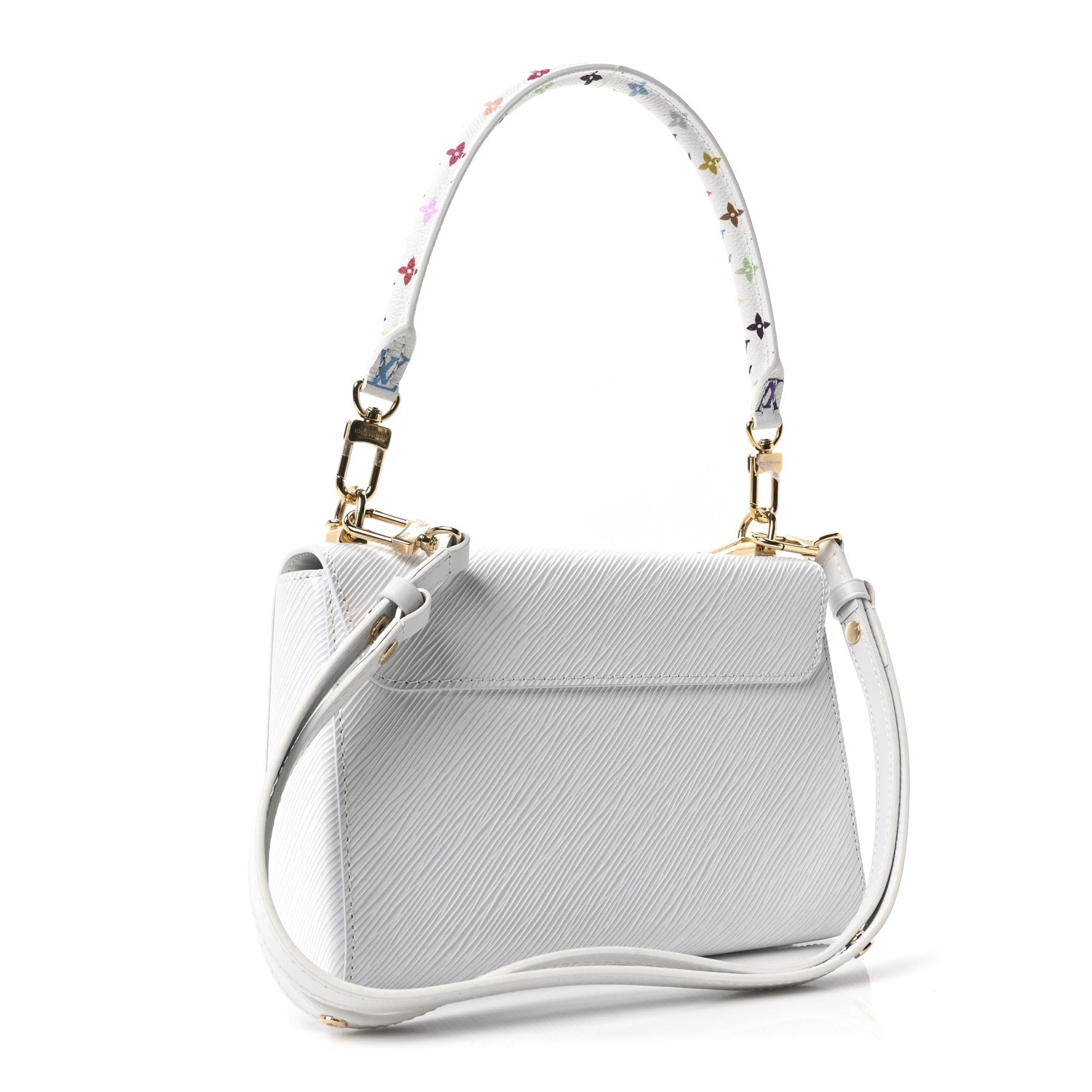 Louis Vuitton LV X TM Epi Twist MM Slim Shoulder Bag White 1847154