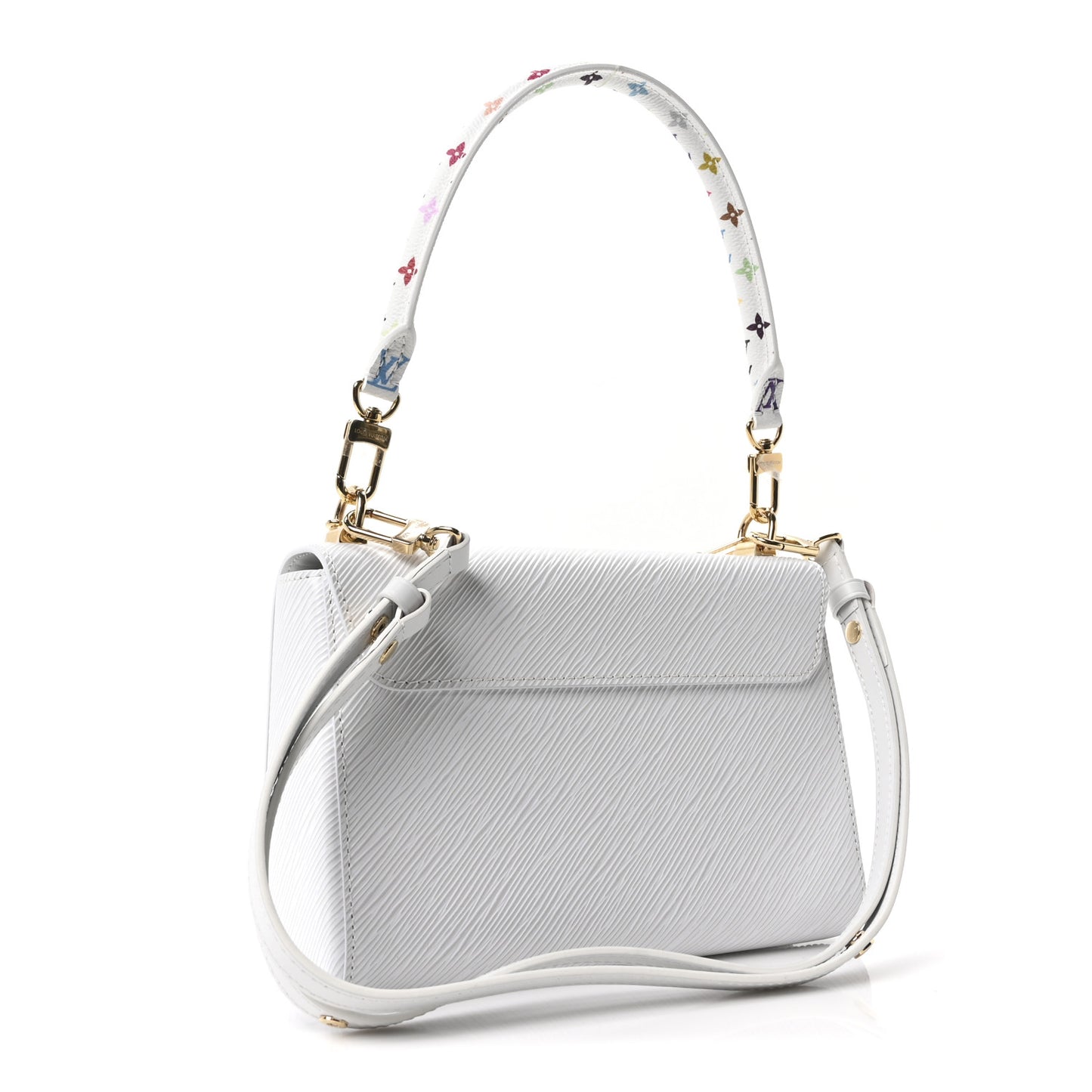 LV X TM Epi Twist MM Slim Shoulder Bag White