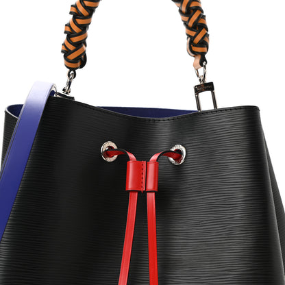 Louis Vuitton Epi Braided NeoNoe MM Black Indigo 7 of 9
