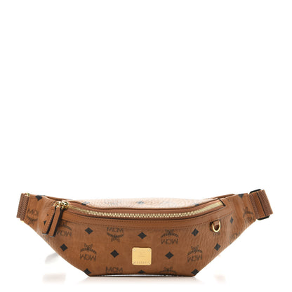 MCM Visetos Small Fusten Belt Bag Cognac 1 of 9
