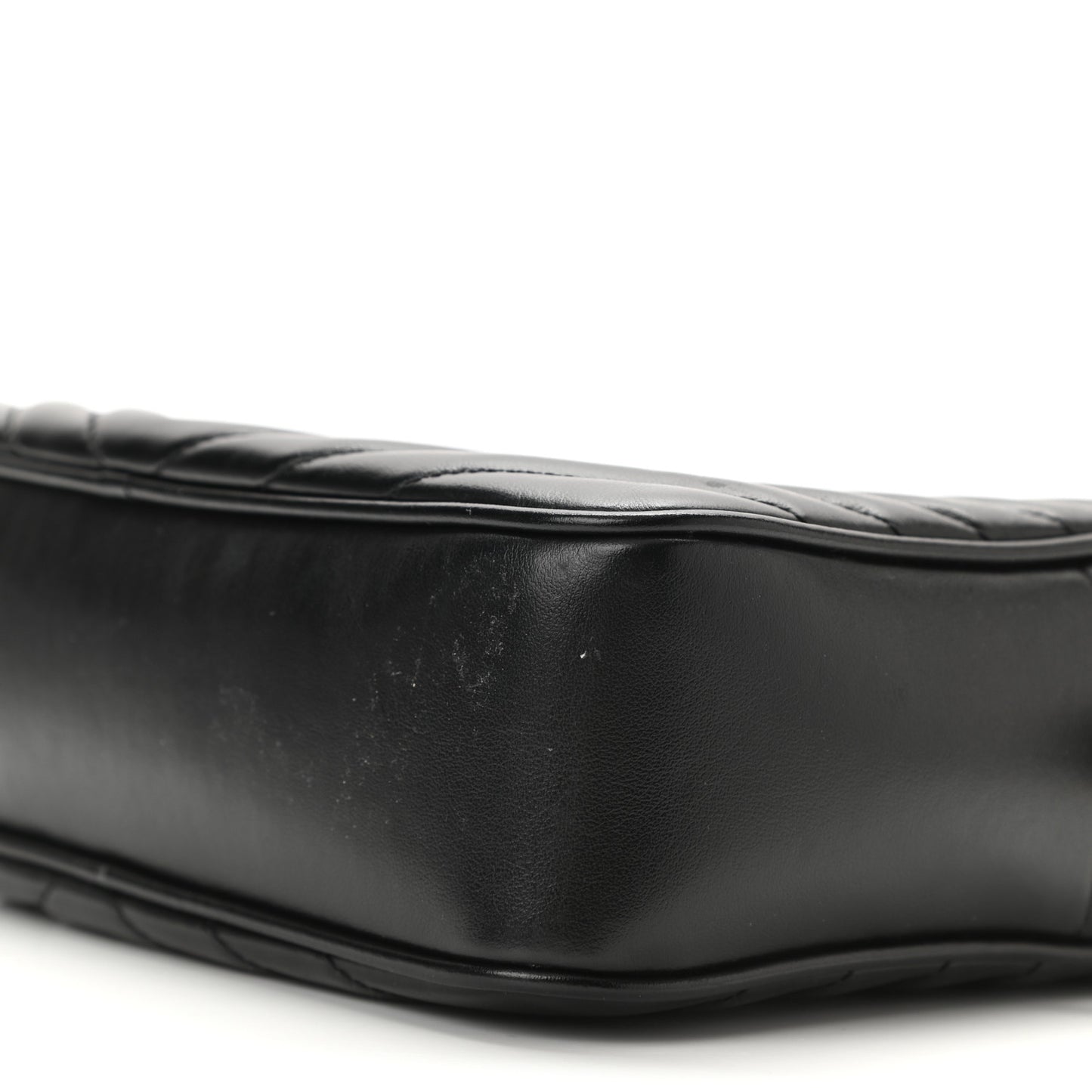 Calfskin Matelasse Monogram Lou Camera Bag Black