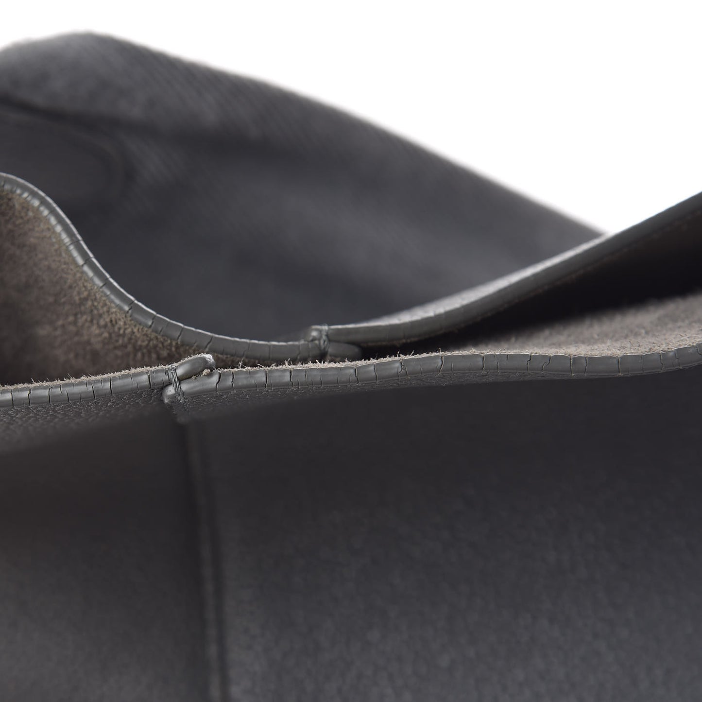 Soft Grained Calfskin Sangle Bucket Bag Storm
