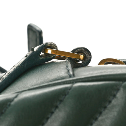 Saint Laurent Calfskin Matelasse Monogram Lou Camera Bag Vert Fonce 13 of 17