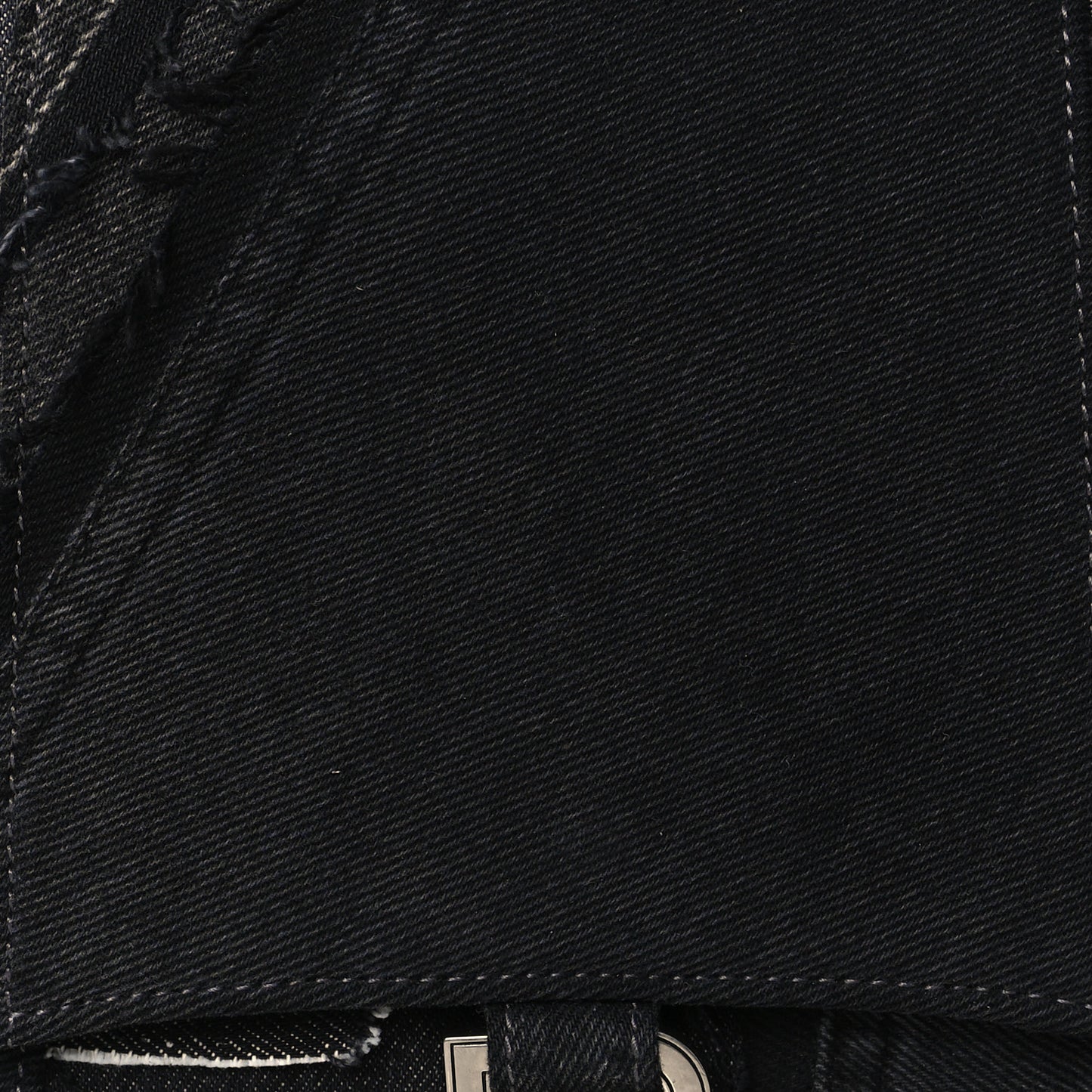 Denim Patchwork Limited Edition Medium Hourglass Top Handle Bag