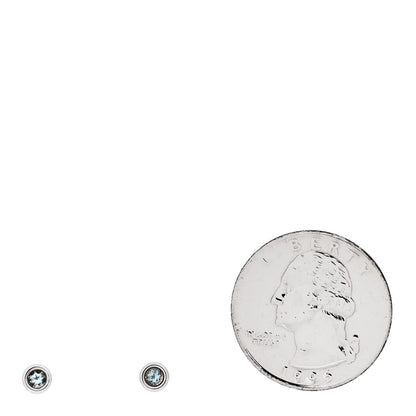 Tiffany Sterling Silver Aquamarine Color By The Yard Earrings 2 of 5