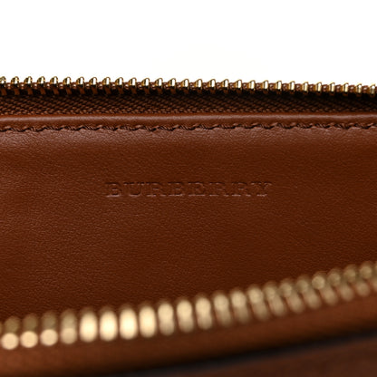 Burberry Haymarket Check Peyton Crossbody Clutch Bag Toffee 6 of 8