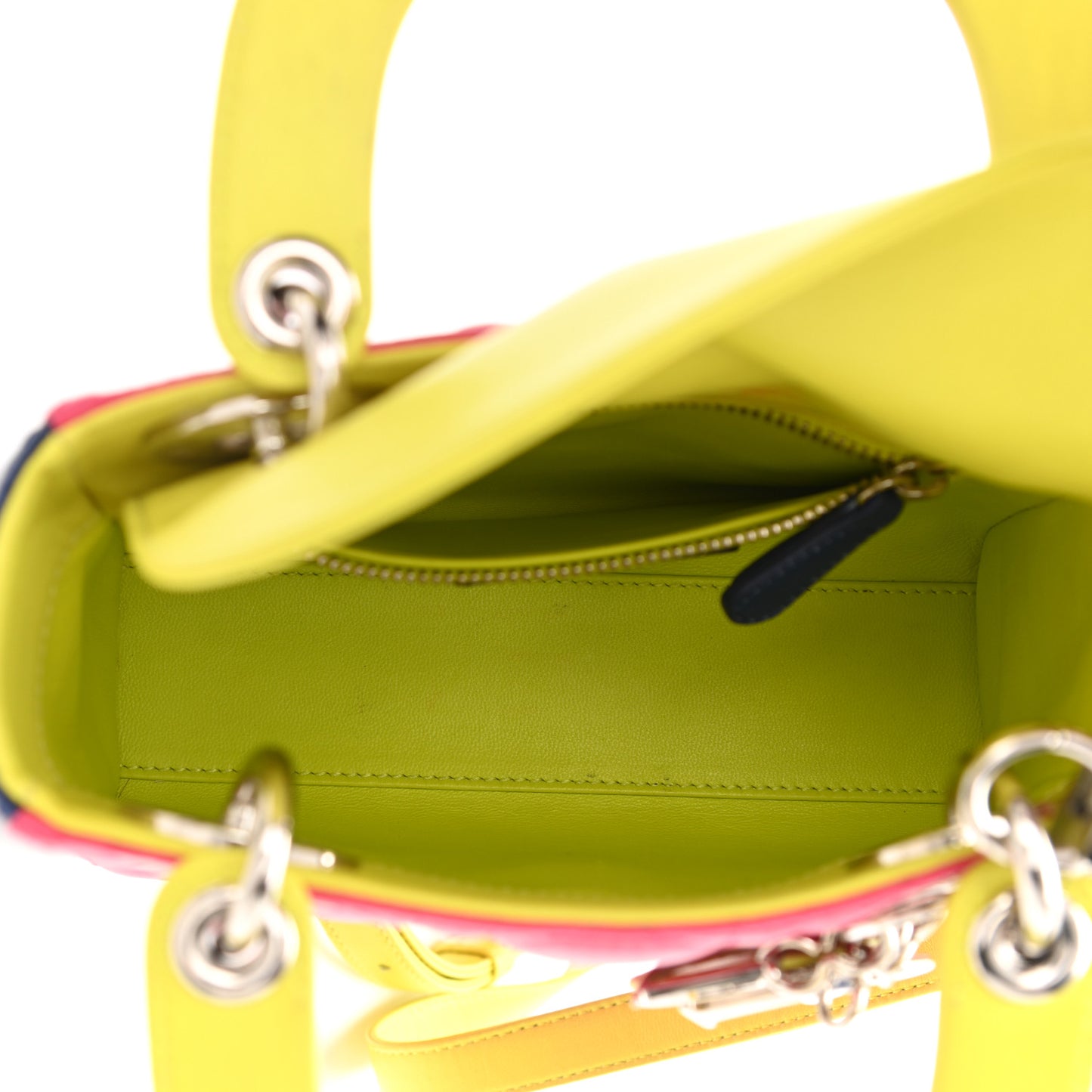 Lambskin Cannage Mini Lady Dior Multicolor