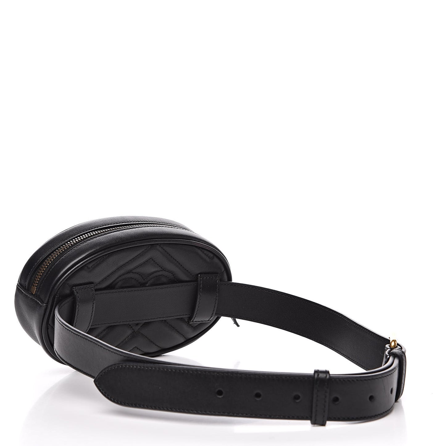 Calfskin Matelasse GG Marmont Belt Bag 85 34 Black