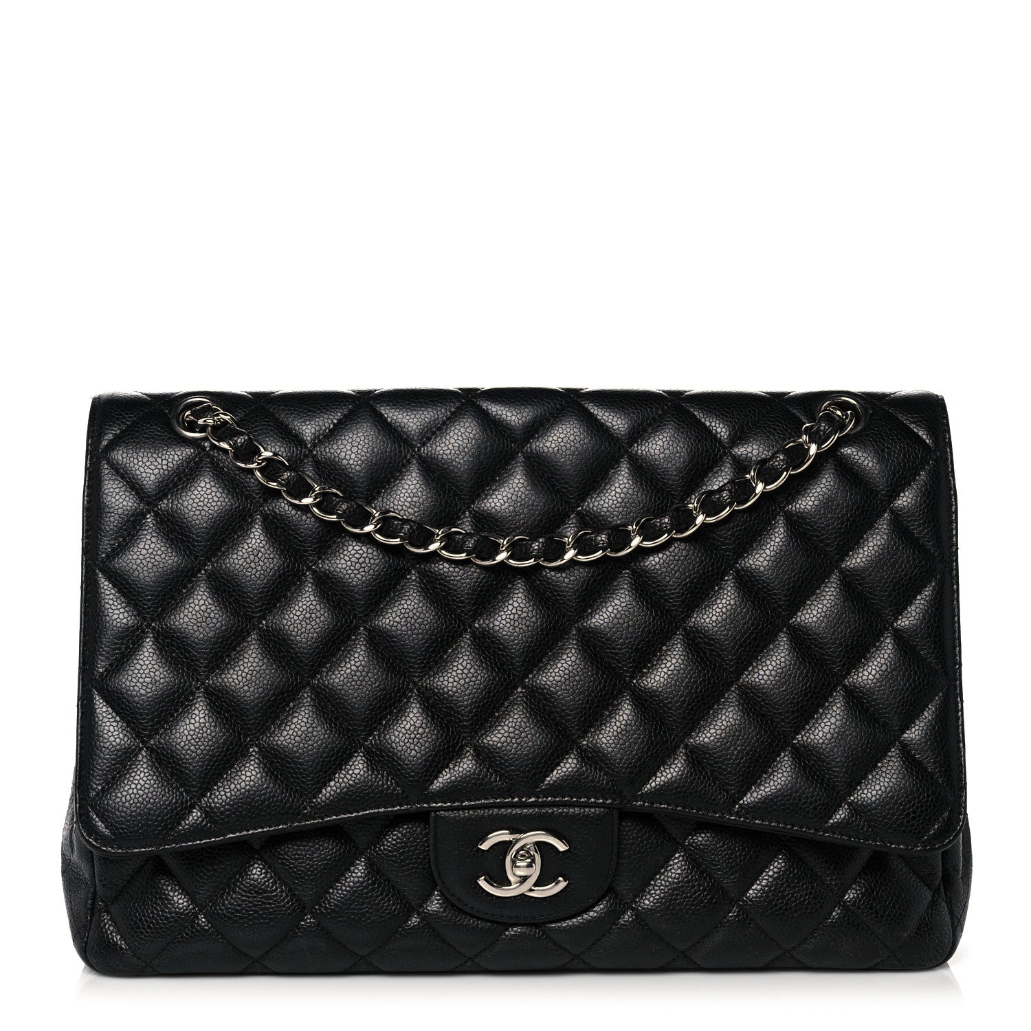 Chanel Caviar Quilted Maxi Single Flap Black 1 of 17