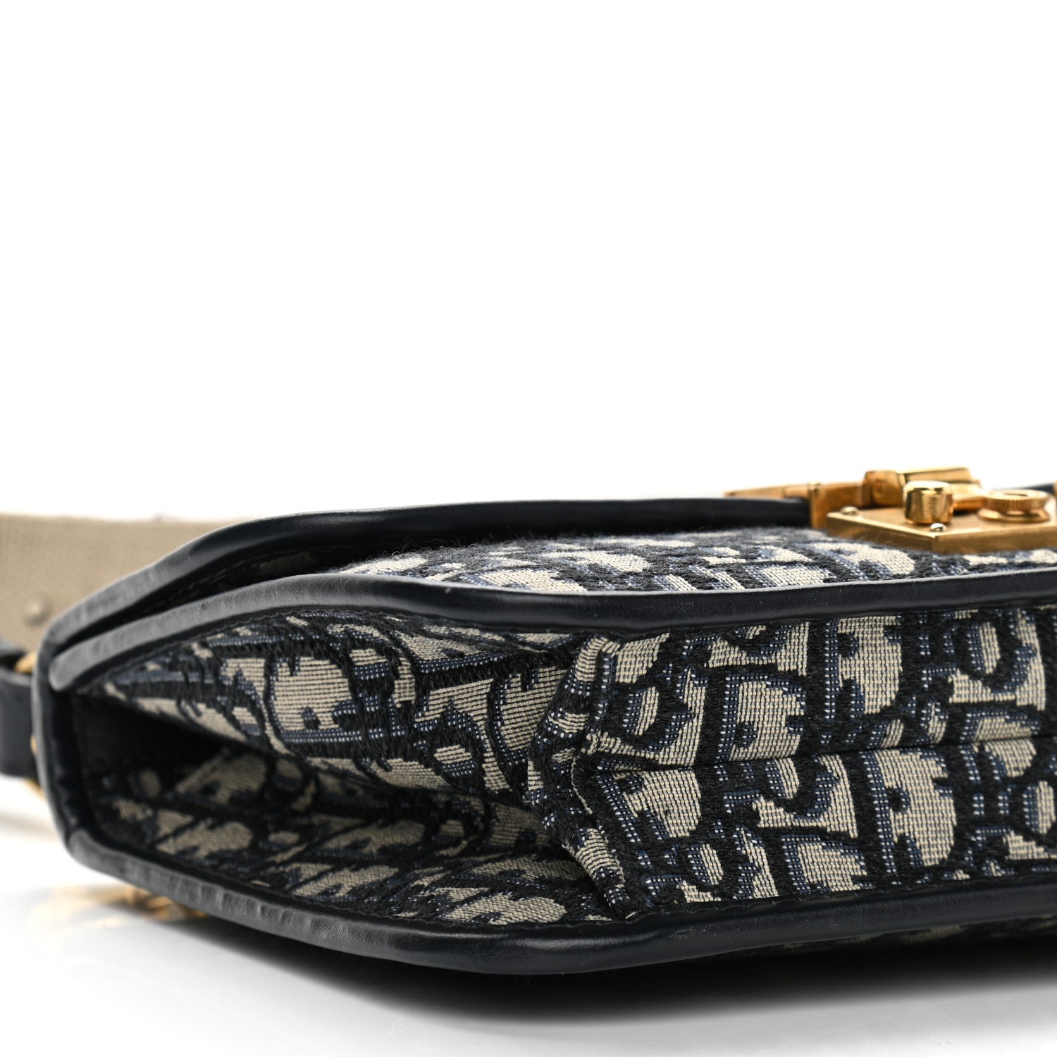 Christian Dior Oblique DiorAddict Flap Bag Navy Blue 7 of 8