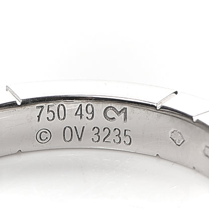 Cartier 18K White Gold Diamond Lanieres Ring 49 4.75 4 of 4