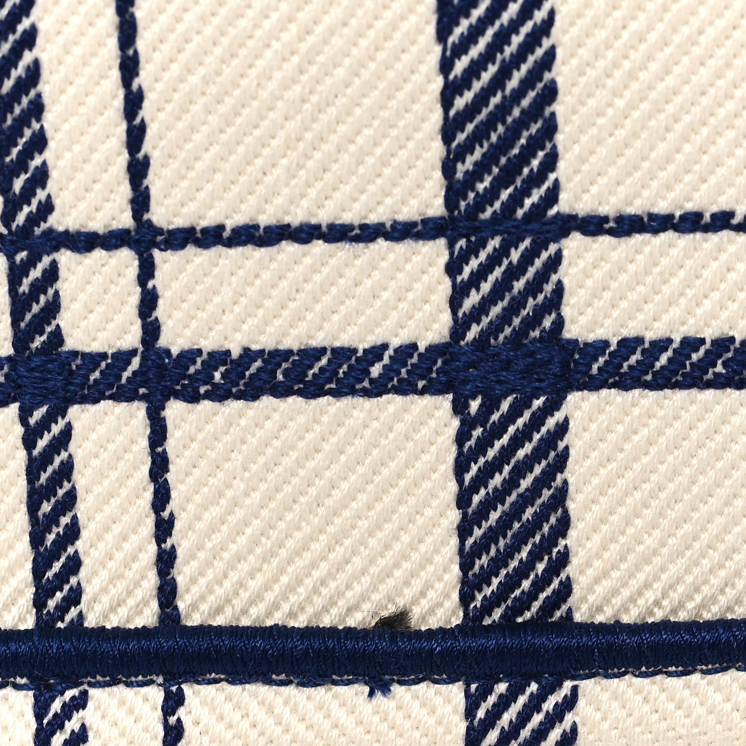 Christian Dior Canvas Embroidered Large Check'n'Dior Book Tote Blue 11 of 11