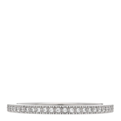 Tiffany Platinum Diamond Metro Full Eternity Band Ring 48 4.5 1 of 5