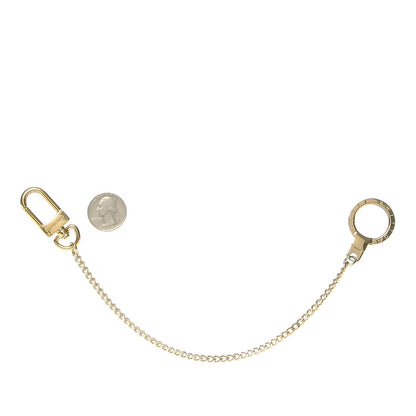 Louis Vuitton Metal Pochette Extender Key Ring Chain Gold 2 of 3