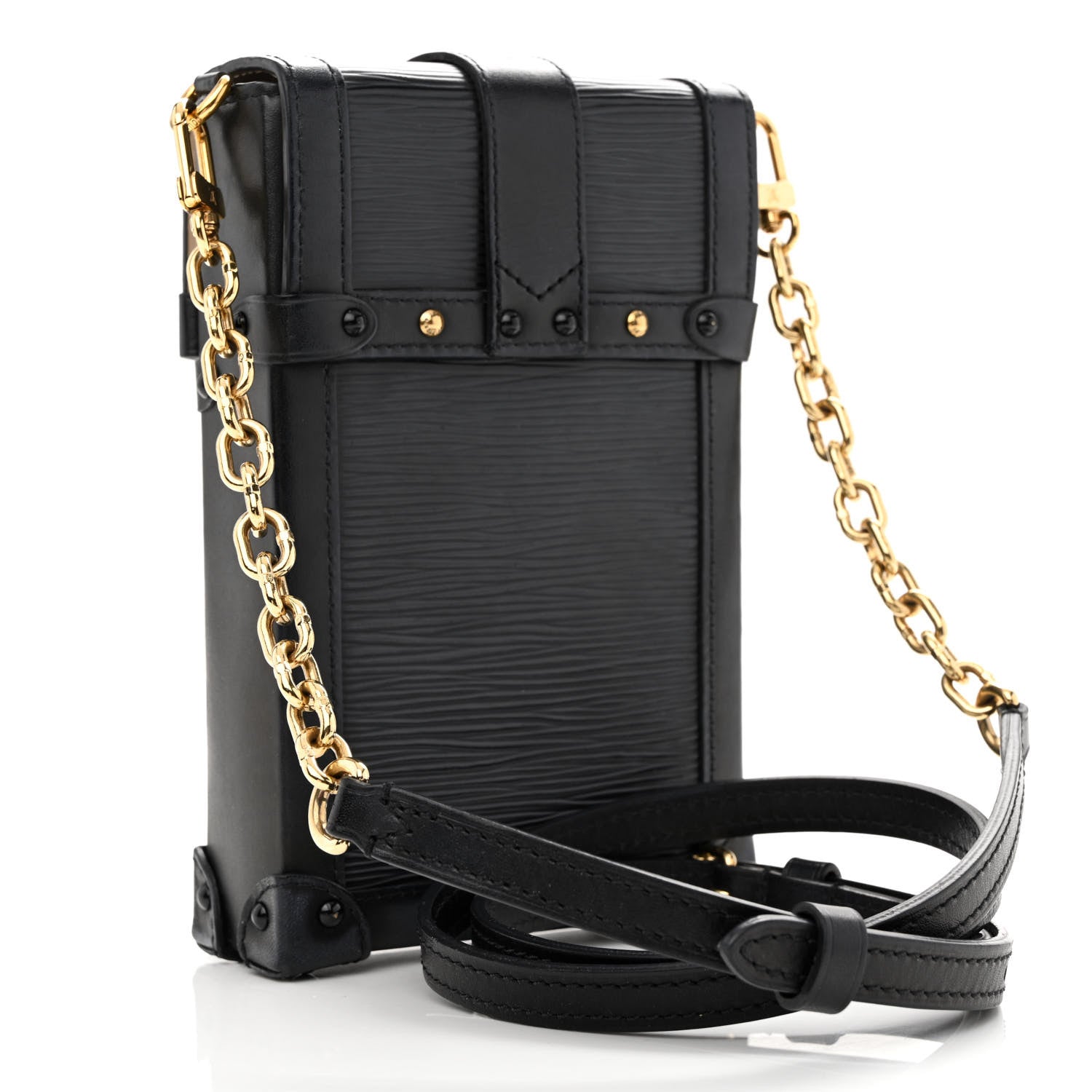 Louis Vuitton Epi Pochette Trunk Verticale Black 3 of 10