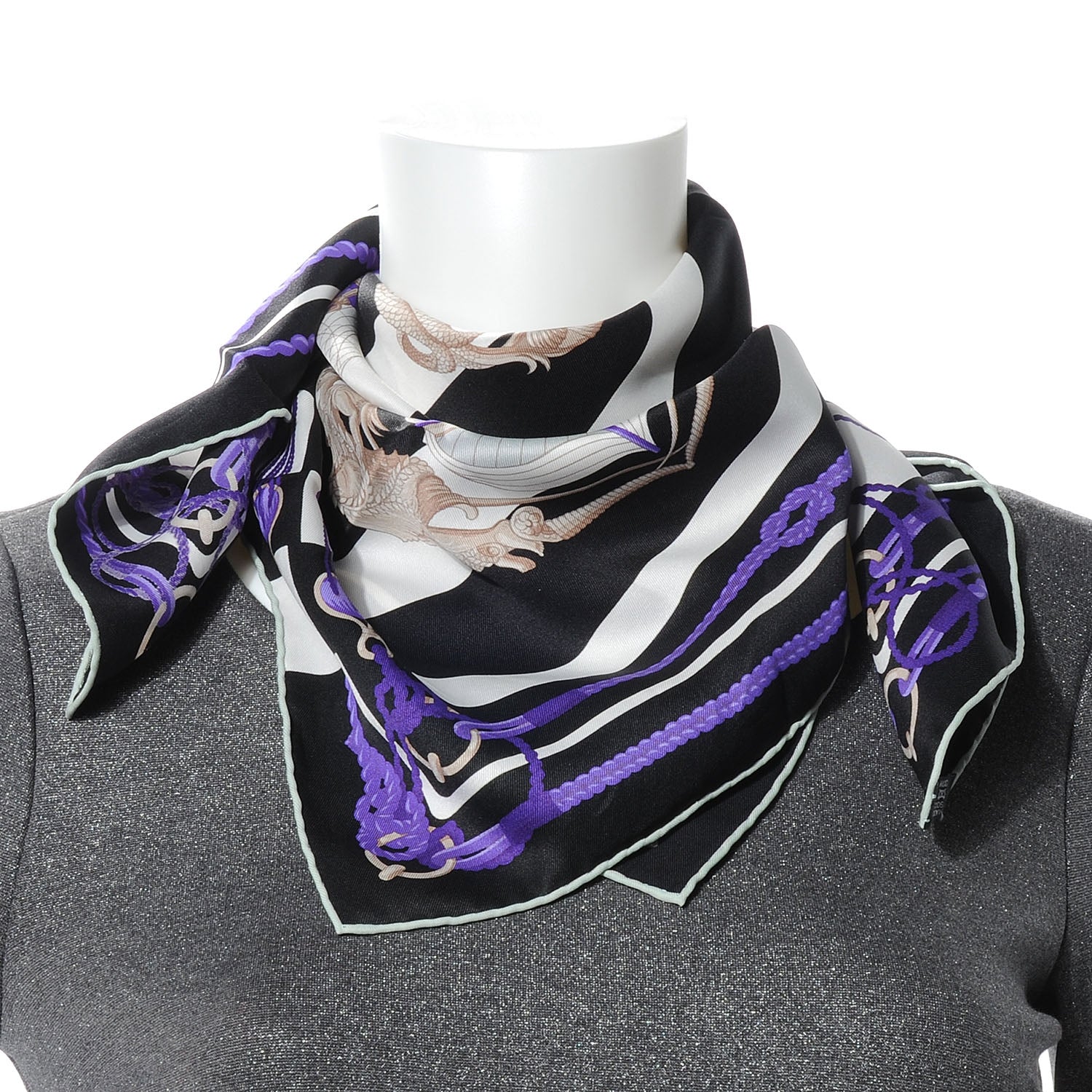 Hermes Silk Chateaux D Arriere Scarf 70 2 of 7