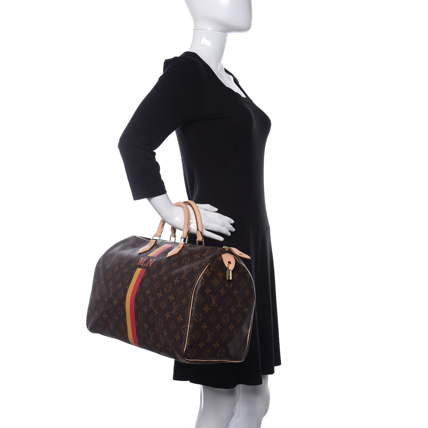 Louis Vuitton Monogram My LV Heritage Speedy 40 Yellow Fuchsia 3 of 9