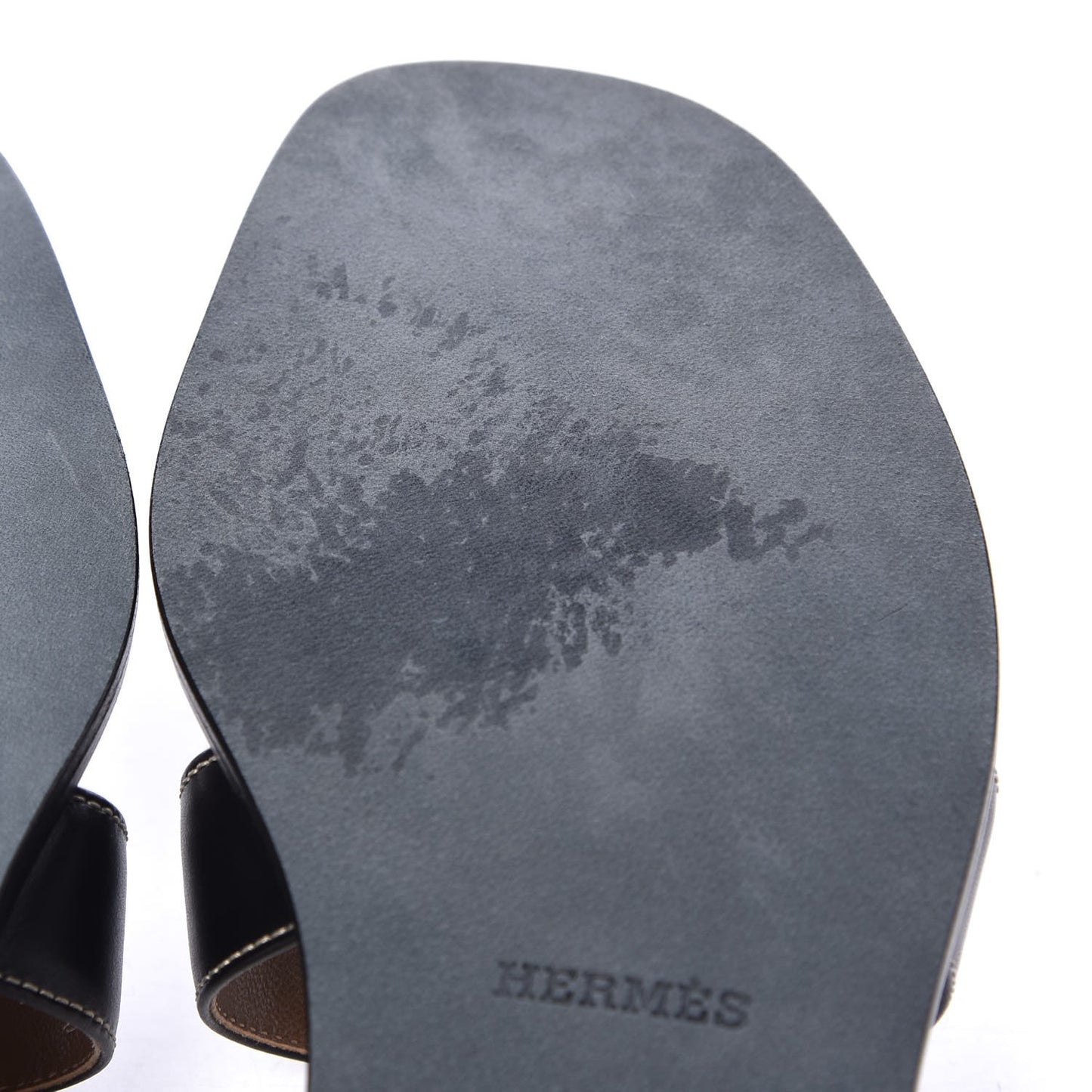 Box Calfskin Oran Sandals 37 Black