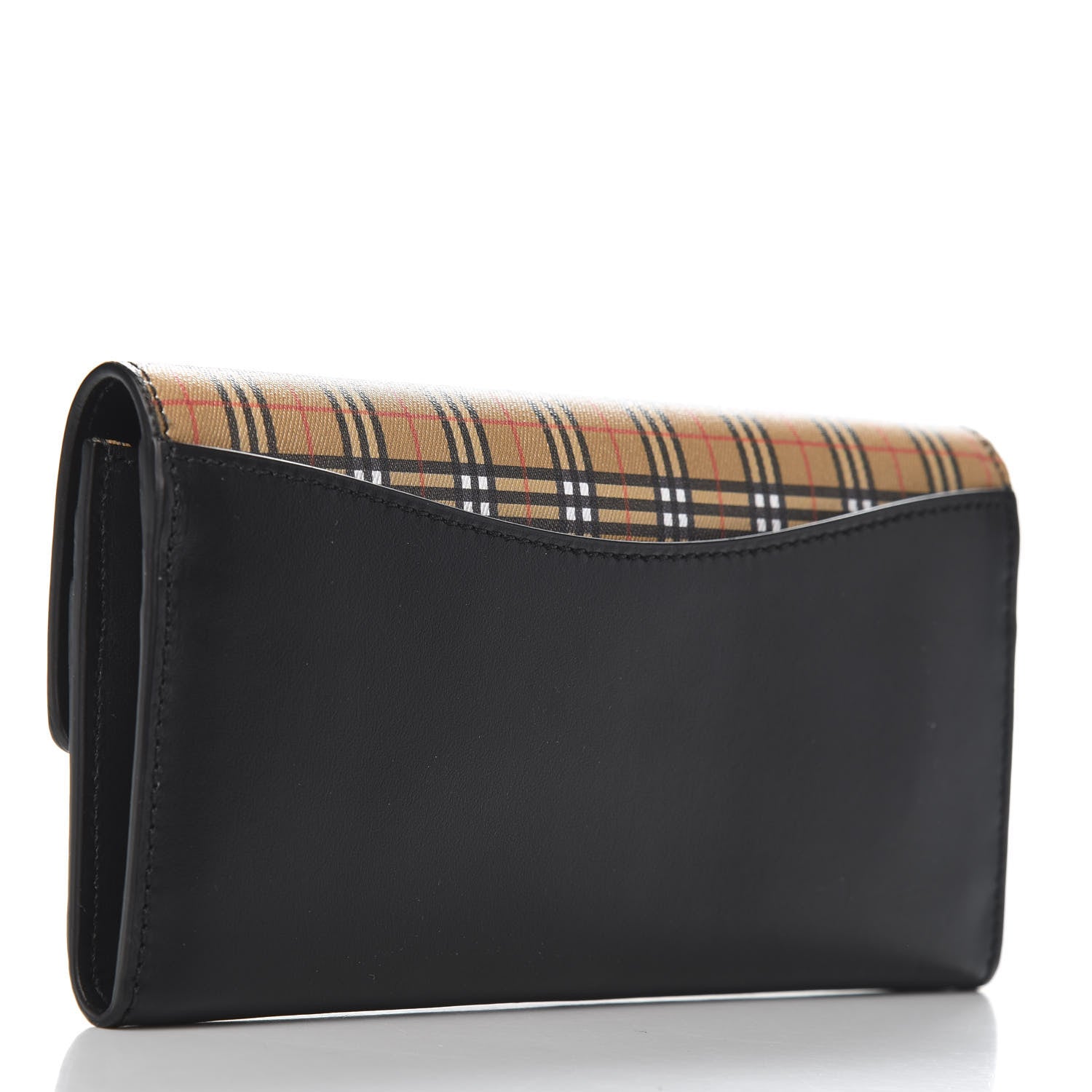 Burberry Calfskin Mini Vintage Check Harris Wallet Antique Yellow 3 of 8