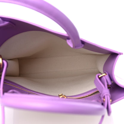 Celine Canvas Calfskin Logo Print Small Vertical Cabas Lilac 5 of 10