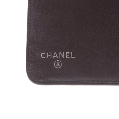 Chanel Lambskin Quilted Yen Wallet Black 5 of 7
