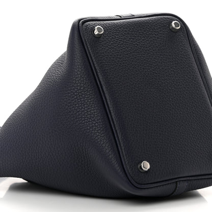 Hermes Taurillon Clemence Picotin Lock 18 PM Bleu Nuit 9 of 12