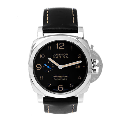 Panerai Stainless Steel Calfskin 44mm Luminor Marina 1950 Automatic Watch Black PAM01359 1 of 5
