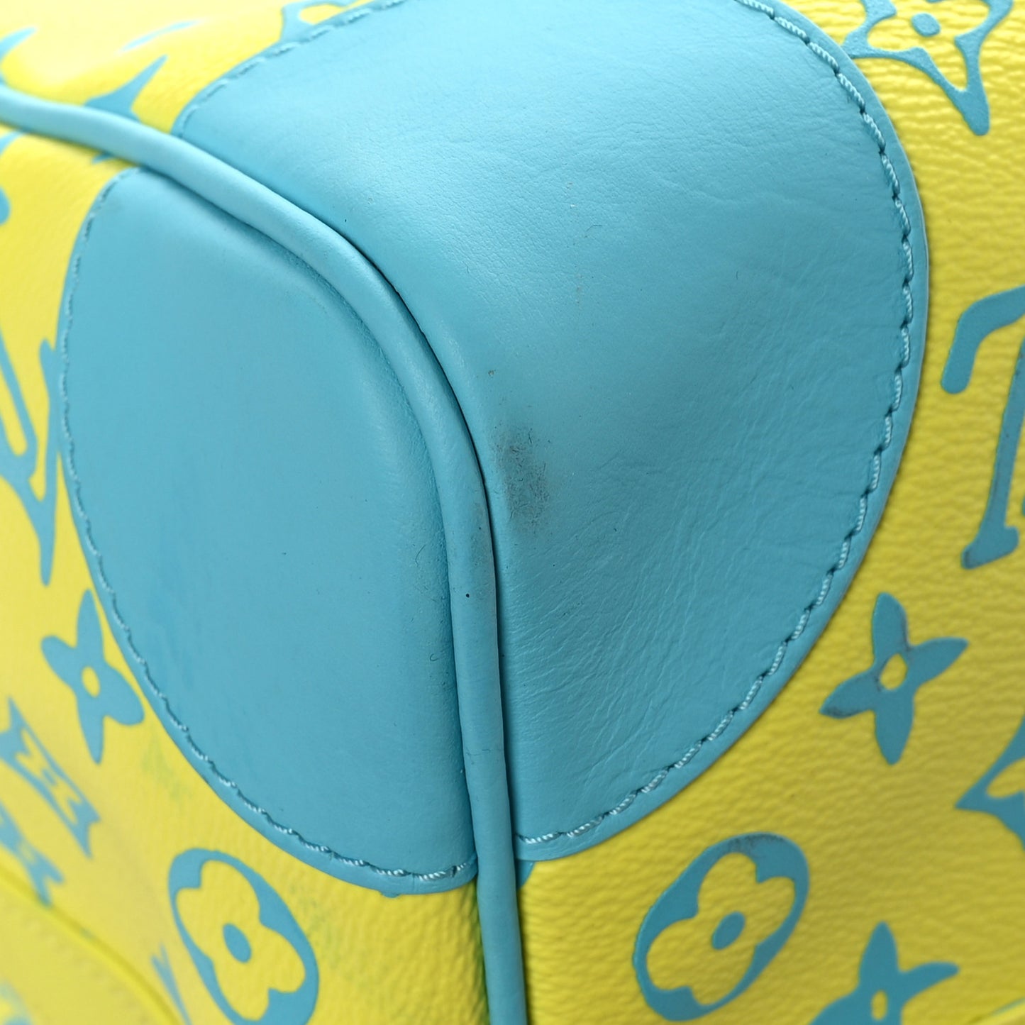 Monogram Playground Keepall Bandouliere 50 Lime