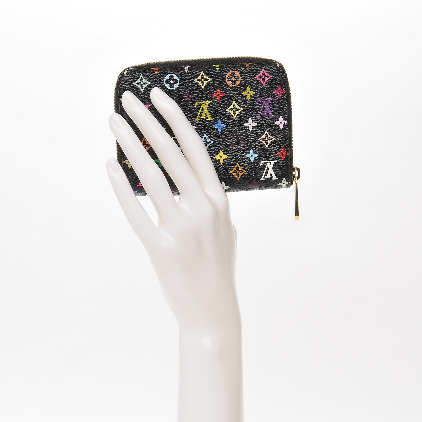 Monogram Multicolor Zippy Coin Purse Black Grenade