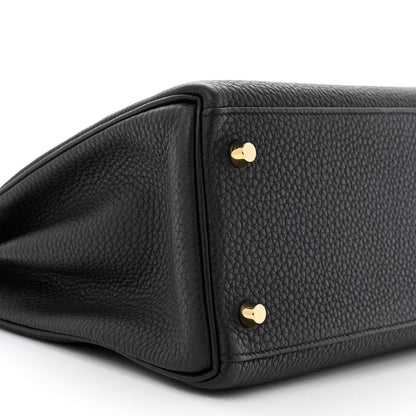 Hermes Togo Kelly Retourne 28 Black 9 of 12