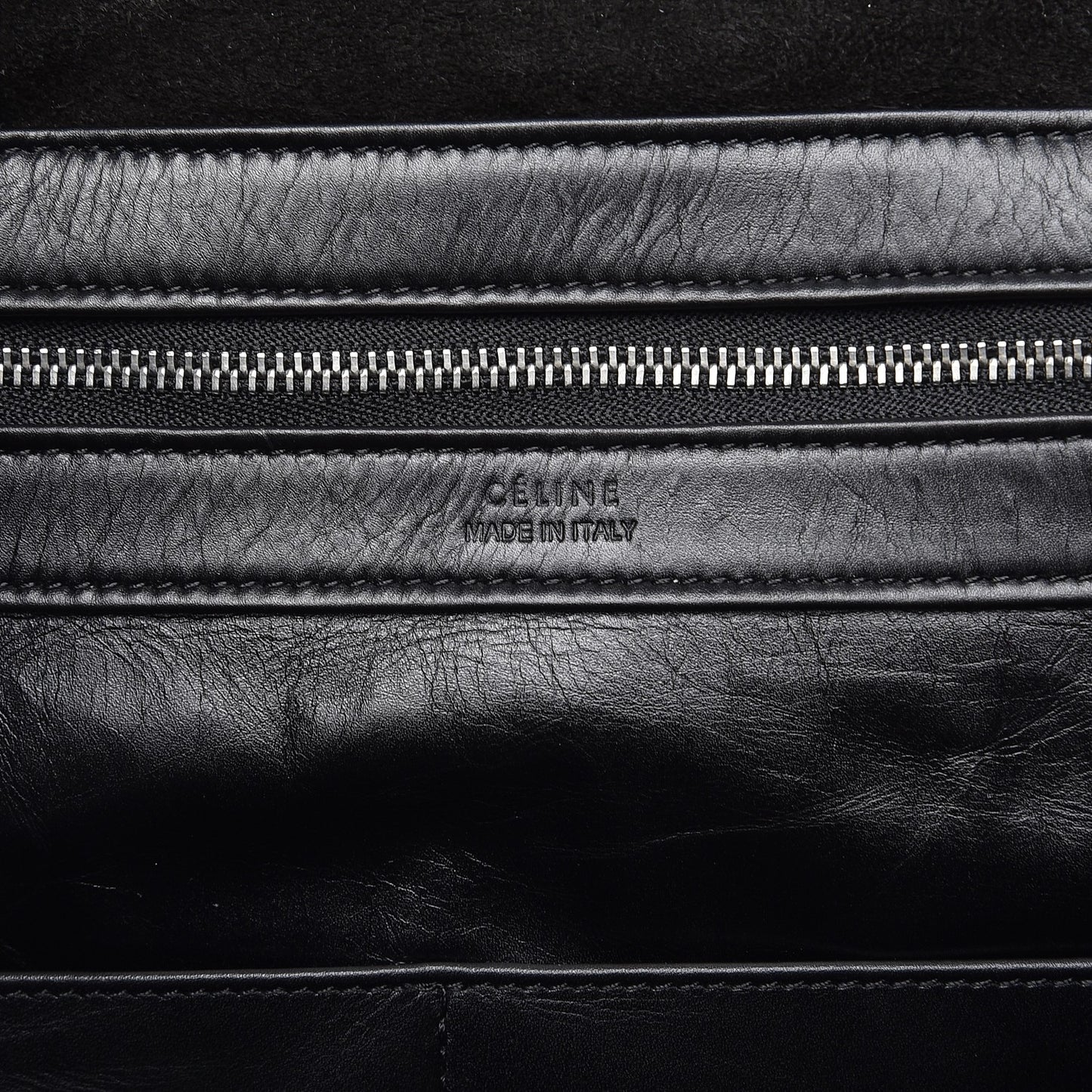 Calfskin Large Coulisse Cabas Black