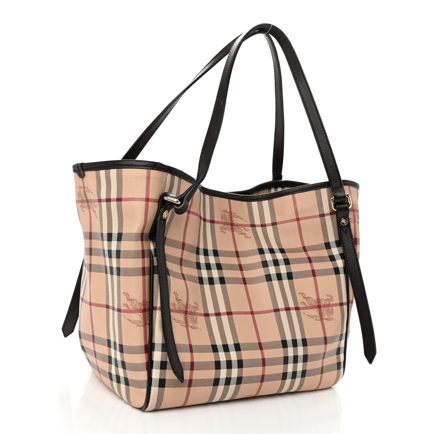 Burberry Haymarket Check Small Canterbury Tote Black 3 of 11