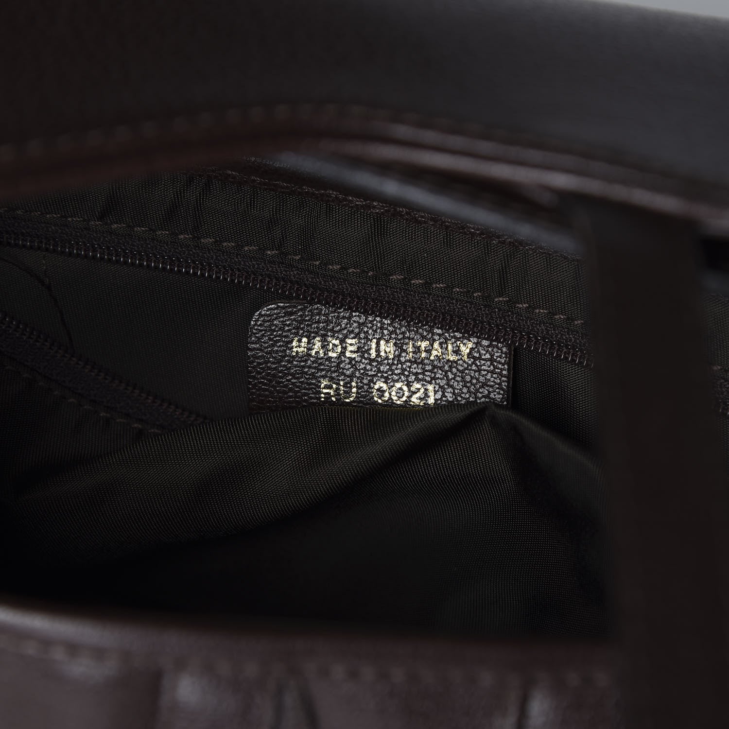Christian Dior Calfskin Saddle Bag Brown 8 of 9