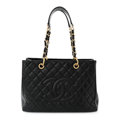 Chanel Caviar Quilted Grand Shopping Tote GST Black 1 of 11