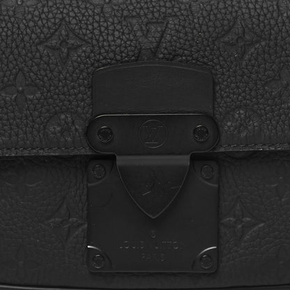 Louis Vuitton Taurillon Monogram S Lock Sling Bag Black 7 of 9
