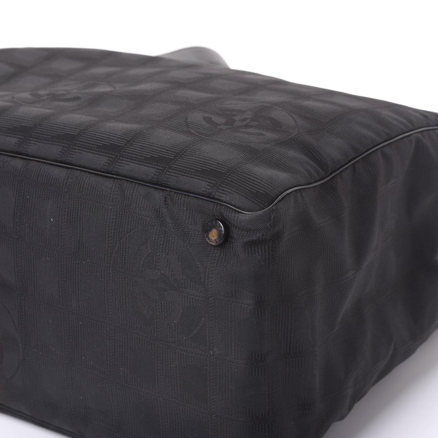 Nylon Large Travel Tote Black