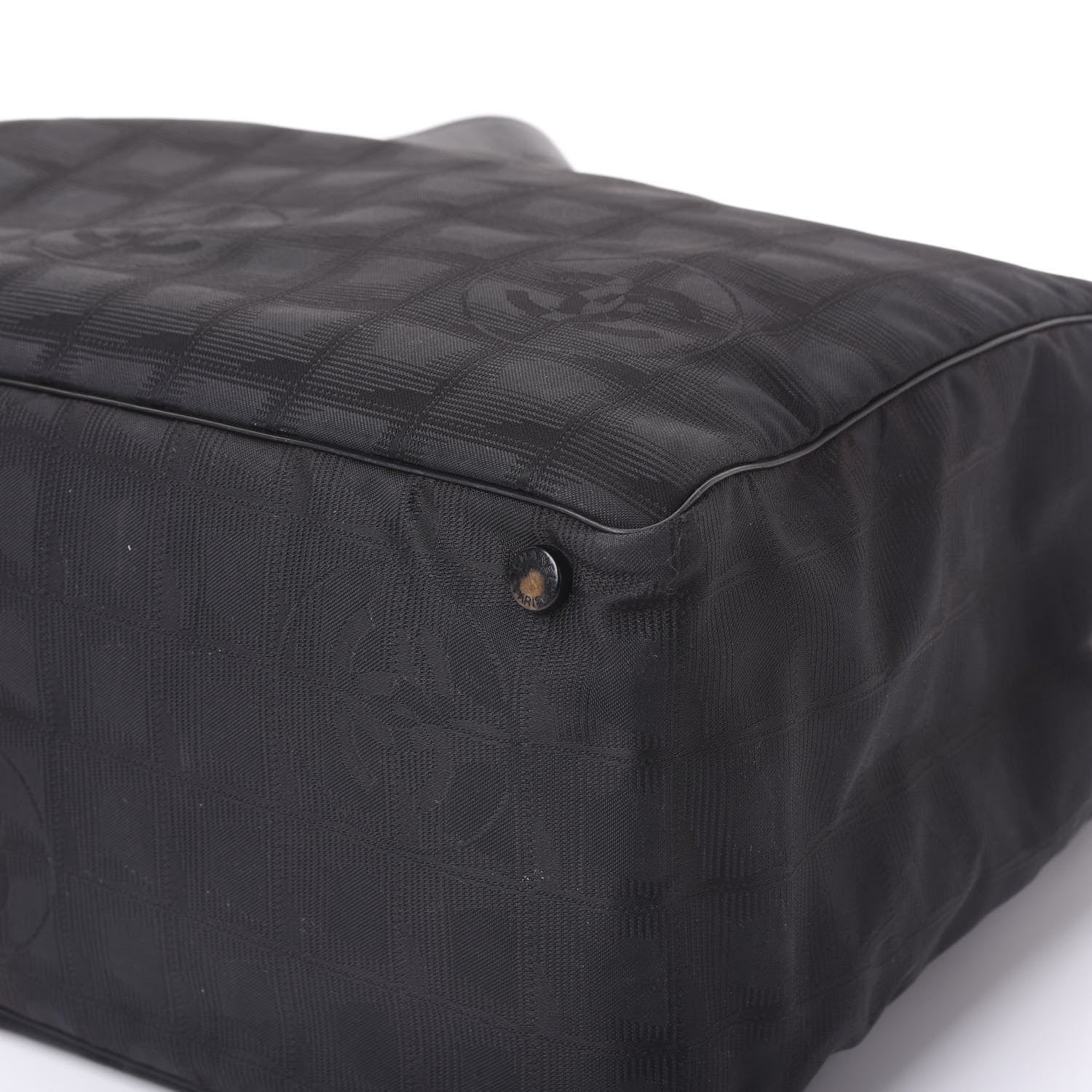 Chanel Nylon Large Travel Tote Black 6 of 12